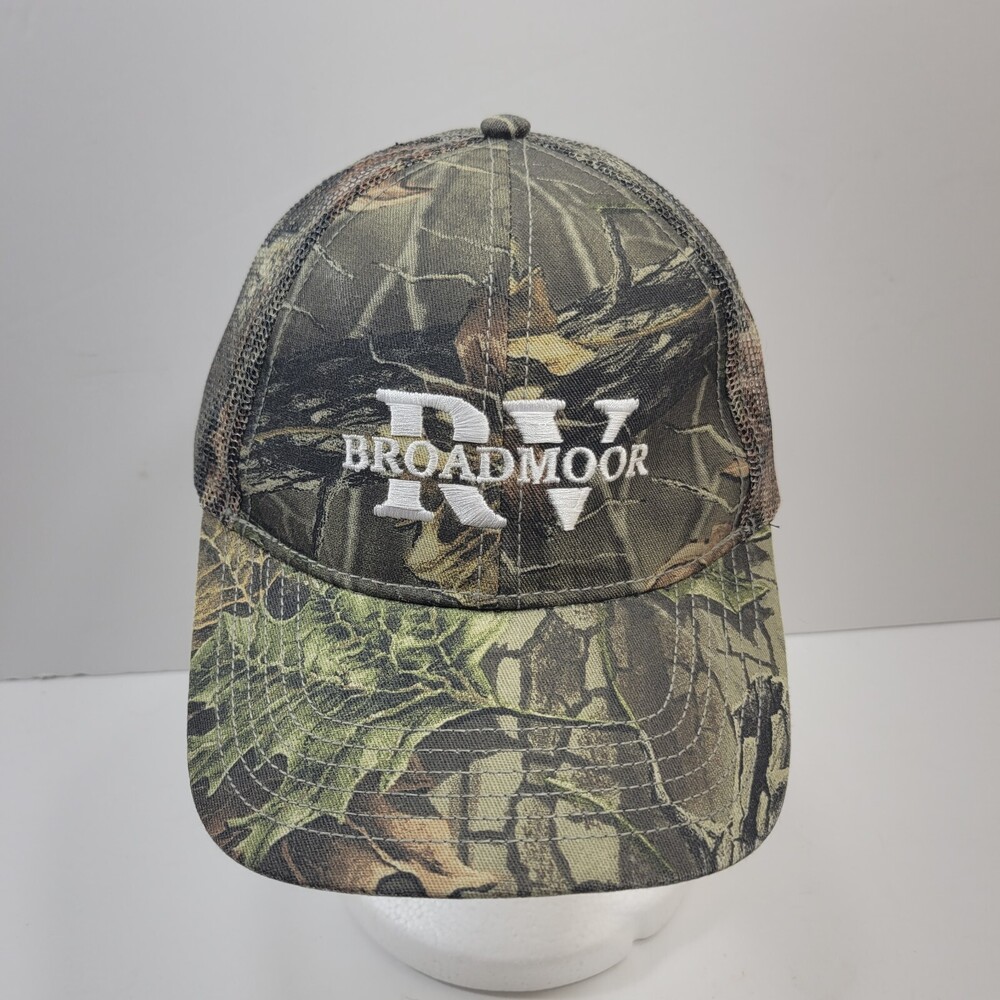 Fahrenheit Trucker Hat Mens One Size Green Camo Print Mesh Back Strapback